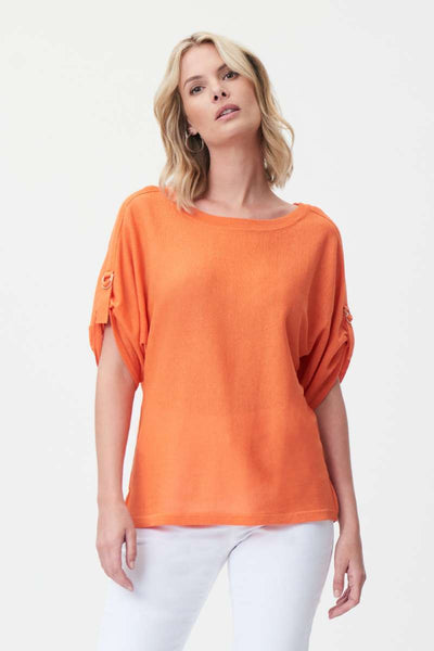 short-sleeve-top-with-boat-neckline-in-mandarin-joseph-ribkoff-front-view_1200x