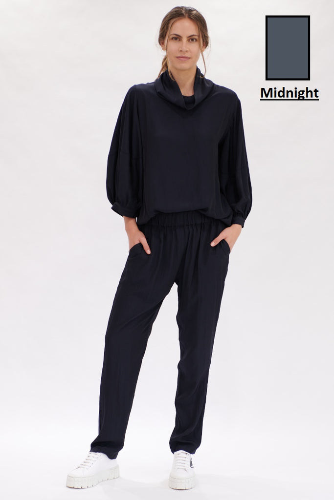 Mela Purdie Soft Nomad Pant in Midnight F67 1524