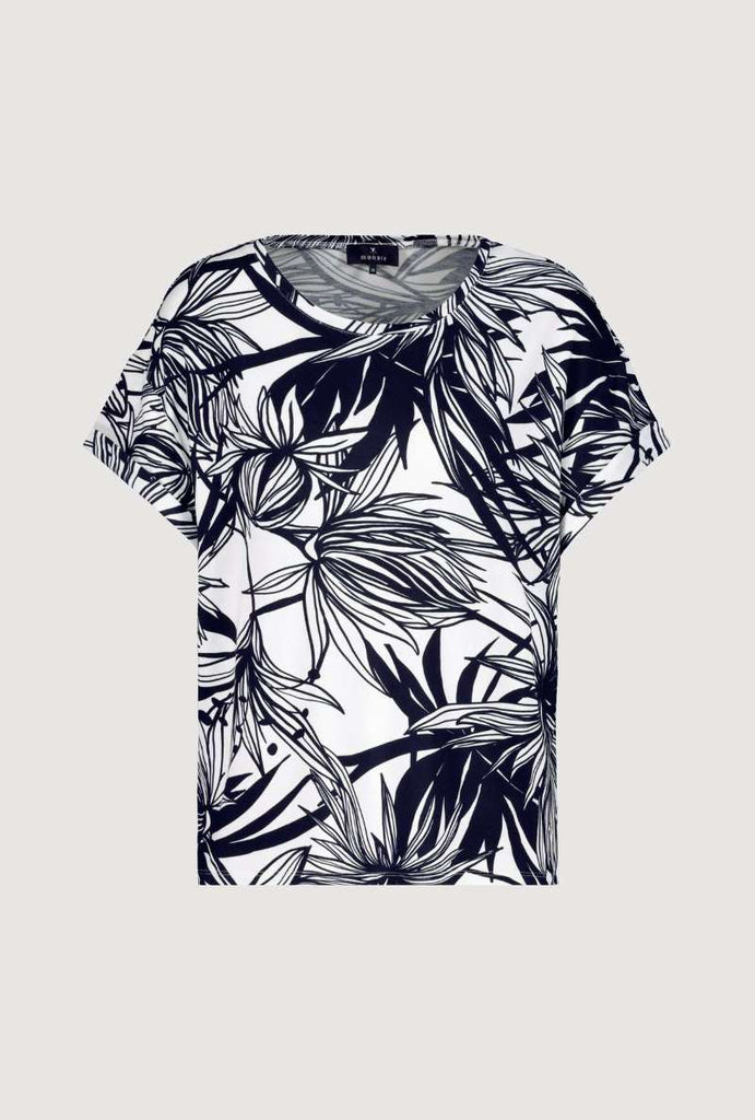 t-shirt-with-leaves-print-in-marine-pattern-monari-front-view_1200x