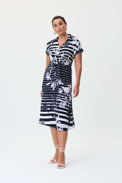 woven-floral-dress-with-stripes-in-midnight-blue-vanilla-joseph-ribkoff-front-view-1200x